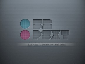 PhotoShop CS6简单制作细线格子纹理字效教程